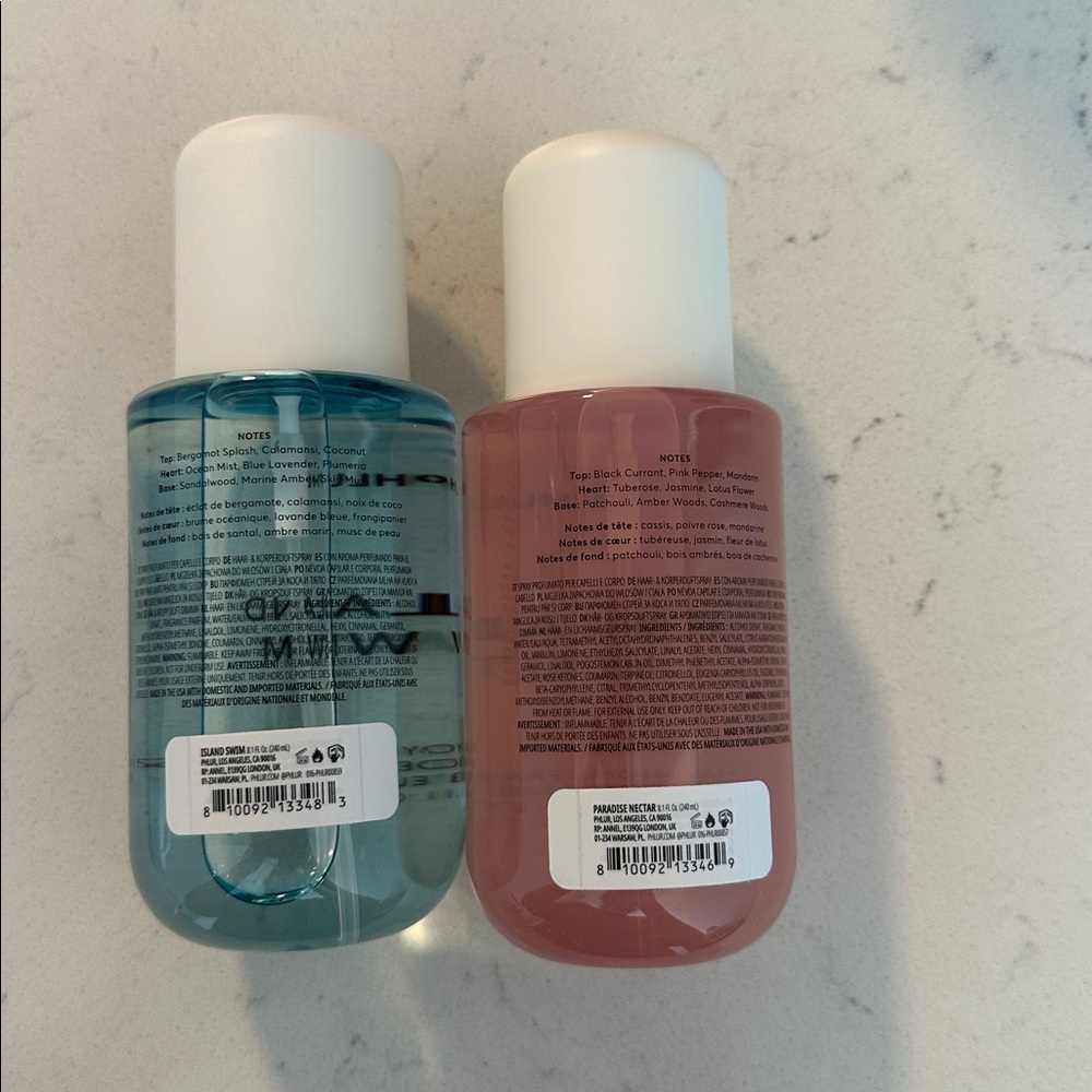 PHLUR Island Swim & Paradise Nectar Hair & Body Fragrance Mists set - Picture 2 of 2